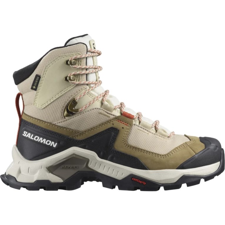 Botas Montaña Salomon Quest Element GTX Mujer Beige Verde Oliva Negros | MX QOAP198